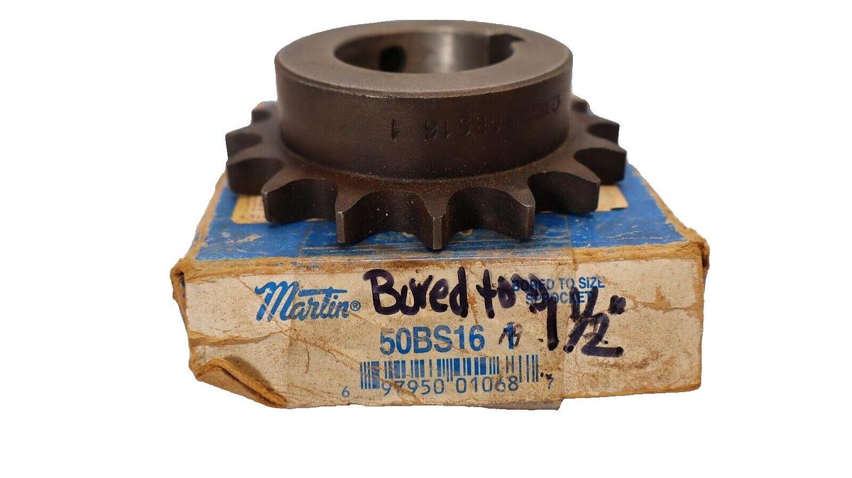 MARTIN Sprocket 50BS16 1-1/2" Bore Sprocket (New)