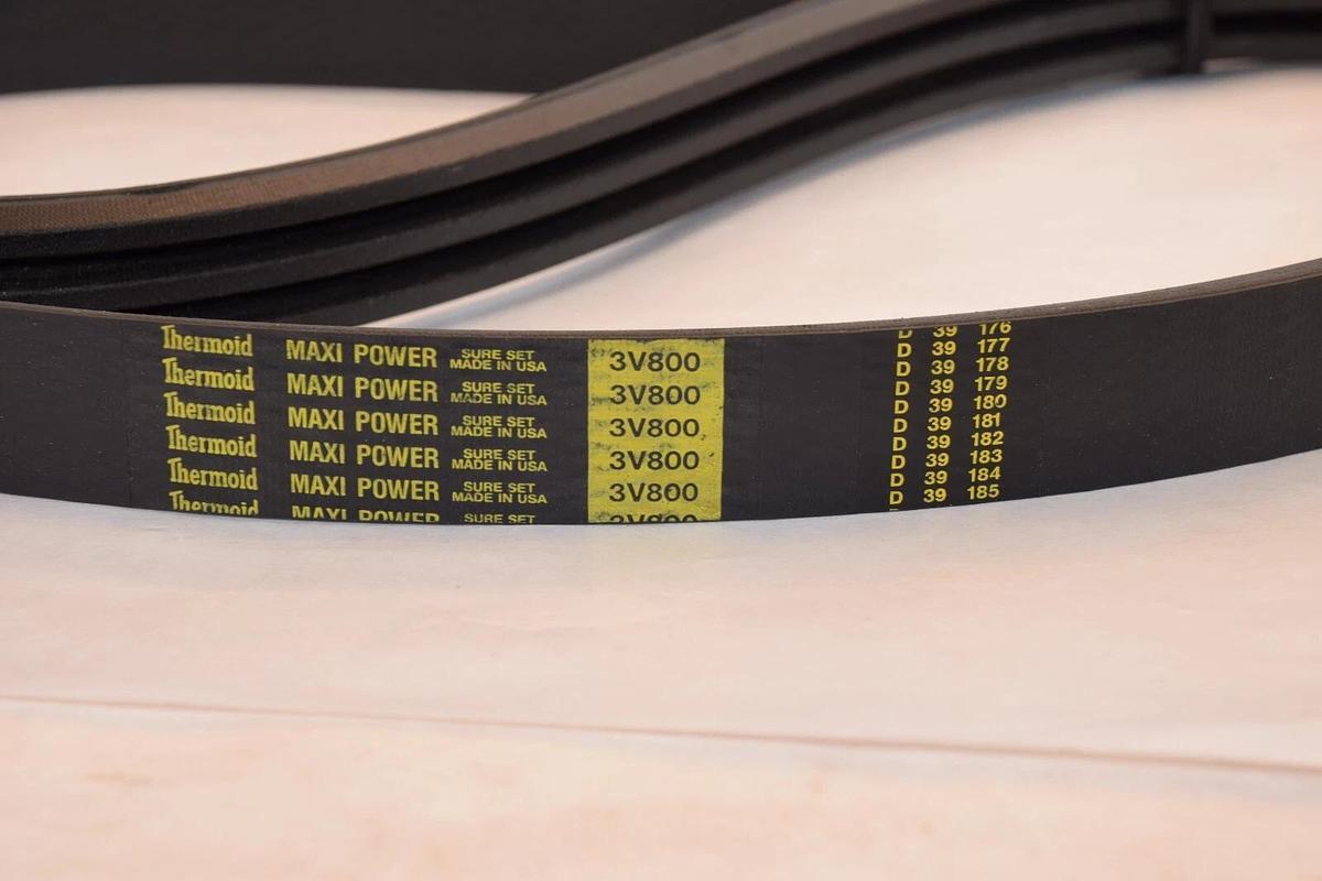 (NEW) THERMOID 3V800 3/3V800 3V800/3 3-3V800 Maxi Power 3-Ribbed V-Belt USA