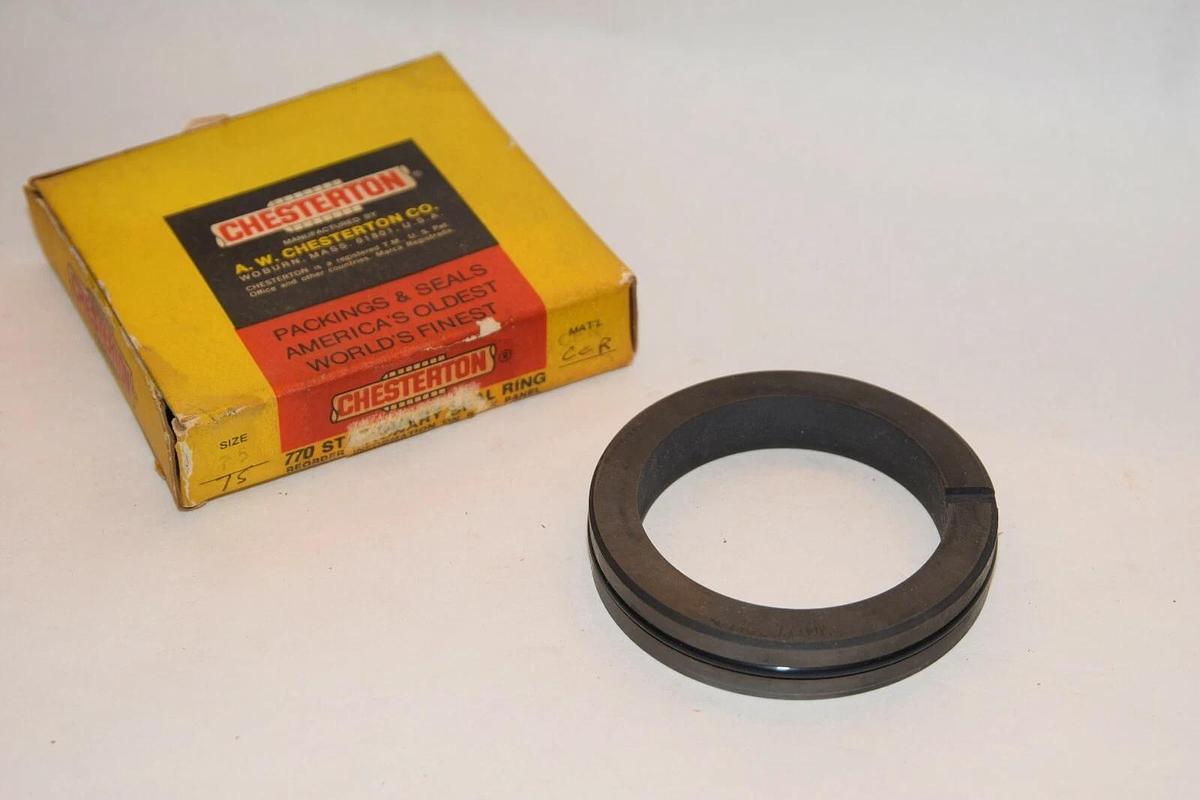 (NEW) CHESTERTON 770 Stationary Seal Ring Size 75 Mat'l Cer 668830 LV REV B CH 4