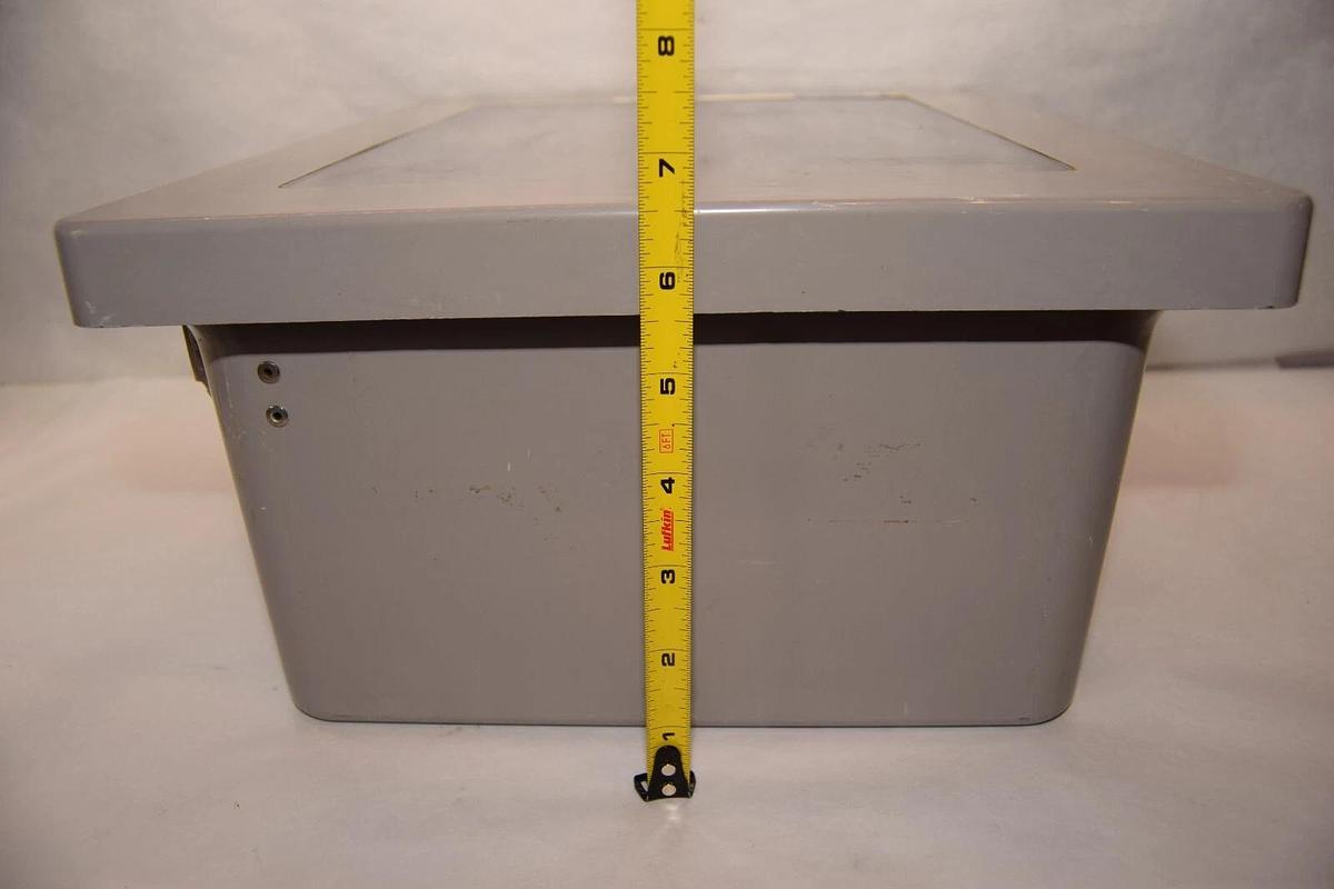 Used ANDERSON AM1206 AM1206SO19 12" x 10" x 6-3/4" OD Plastic PVC Control Enclosure