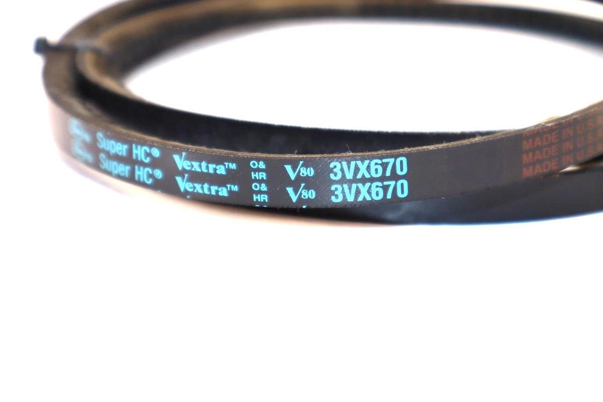 Gates 3VX670 , 9412-0670 Super HC Vextra Cogged V-Belt USA (New)