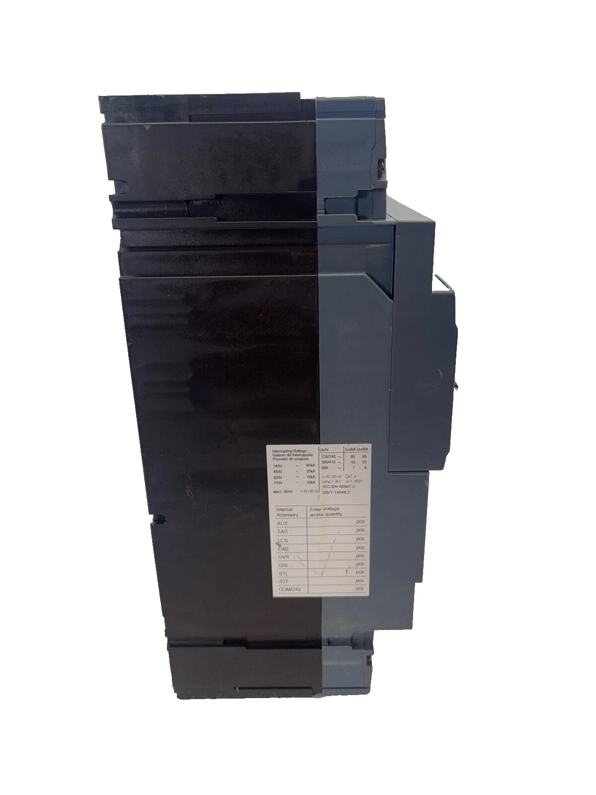 Siemens 450a Breaker 3VA5445-5EC31-0AA0 450 Amp 3VA5445-5EC31 0AA0