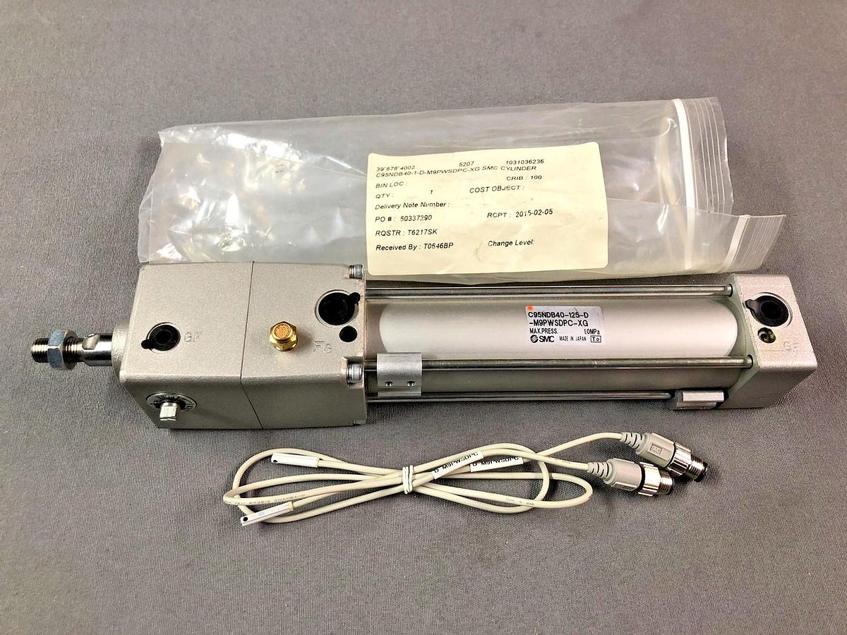 (NEW) SMC C95SDD160-150 , C95SDD160150 , 1.0MPa Pneumatic Cylinder
