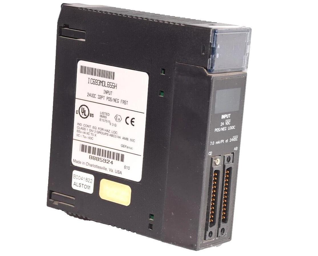 Used GE FANUC Input Module IC693MDL655H 24Vdc 32Pt Pos/Neg Fast Input Module