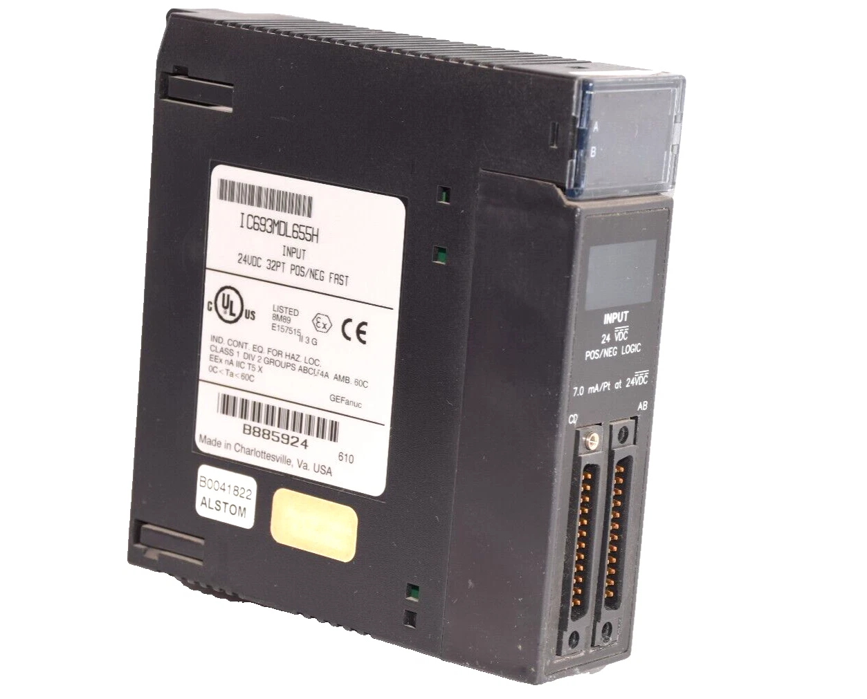 Used GE FANUC Input Module IC693MDL655H 24Vdc 32Pt Pos/Neg Fast Input Module
