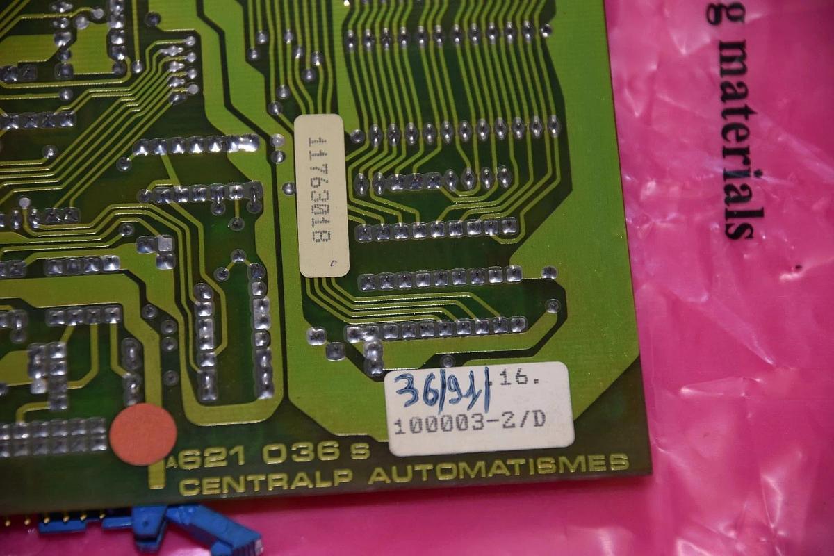 Used CENTRALP AUTOMATISMES A621 036 S A 621 036 S A621036S UC-Z80-T2 CIRCUIT BOARD