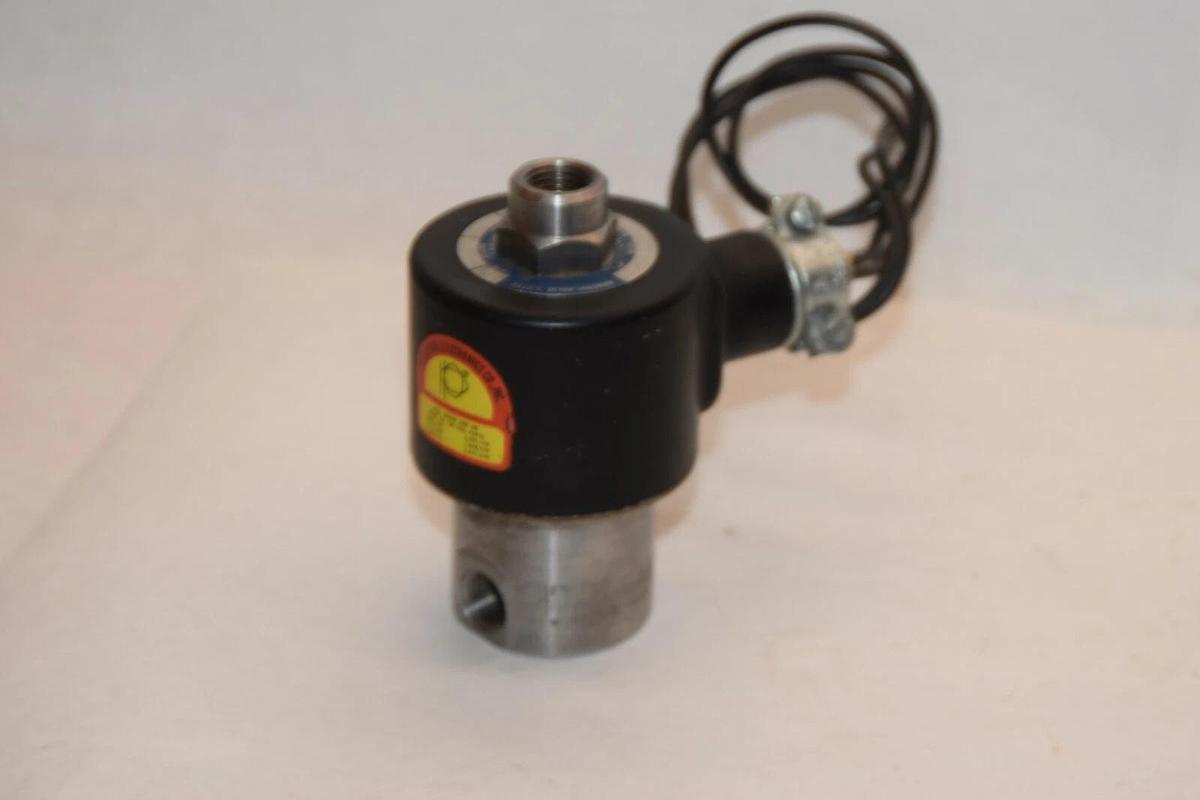 Used PETER PAUL 71Z00350CM 71Z00350CM-120 120v 125psi 5/32" Solenoid Valve