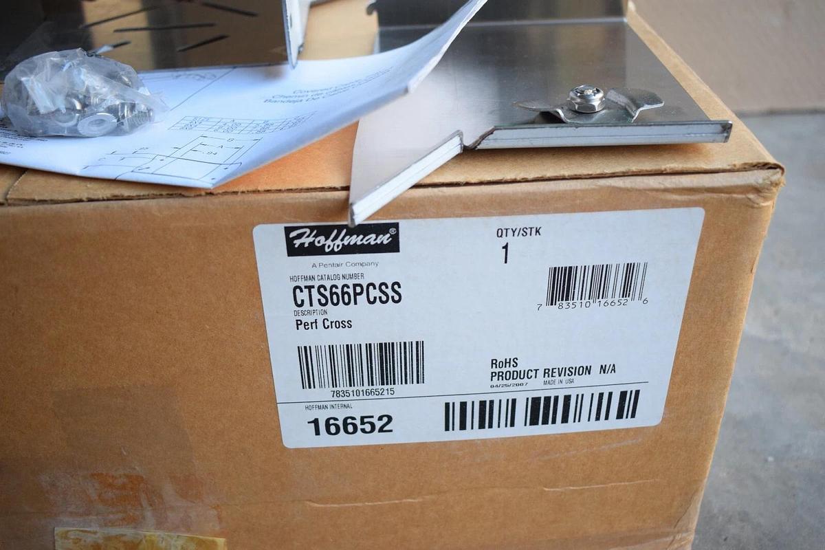 (NEW) HOFFMAN CTS66PCSS Perf Cross Cable Tray