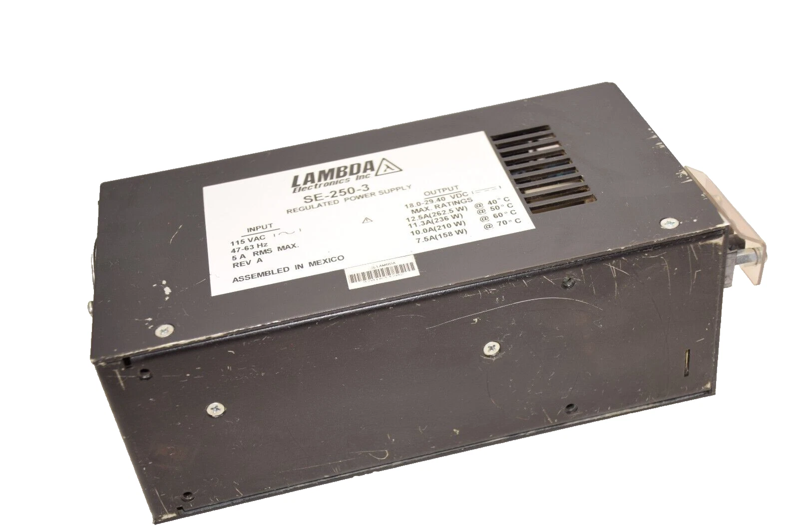 Used LAMBDA SE-250-3 , SE2503 Rev A 115A 5A Regulated Power Supply