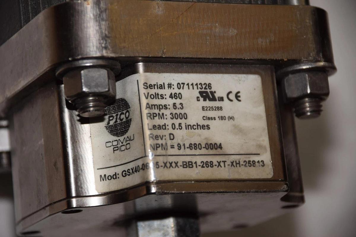 Refurbished PICO GSX40-0605-XXX-BB1-268-XT-XH-25813 Servo Actuator 460V 3000 RPM
