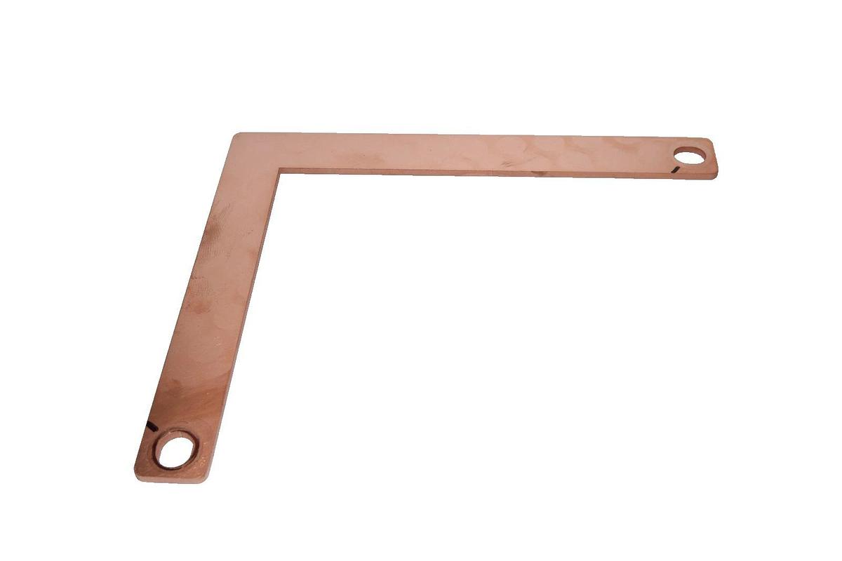 Used Buss Bar 10" x 8.5" x 5/3" & 8.5" x 3.5" x 5/32" Copper (Lot of 2)