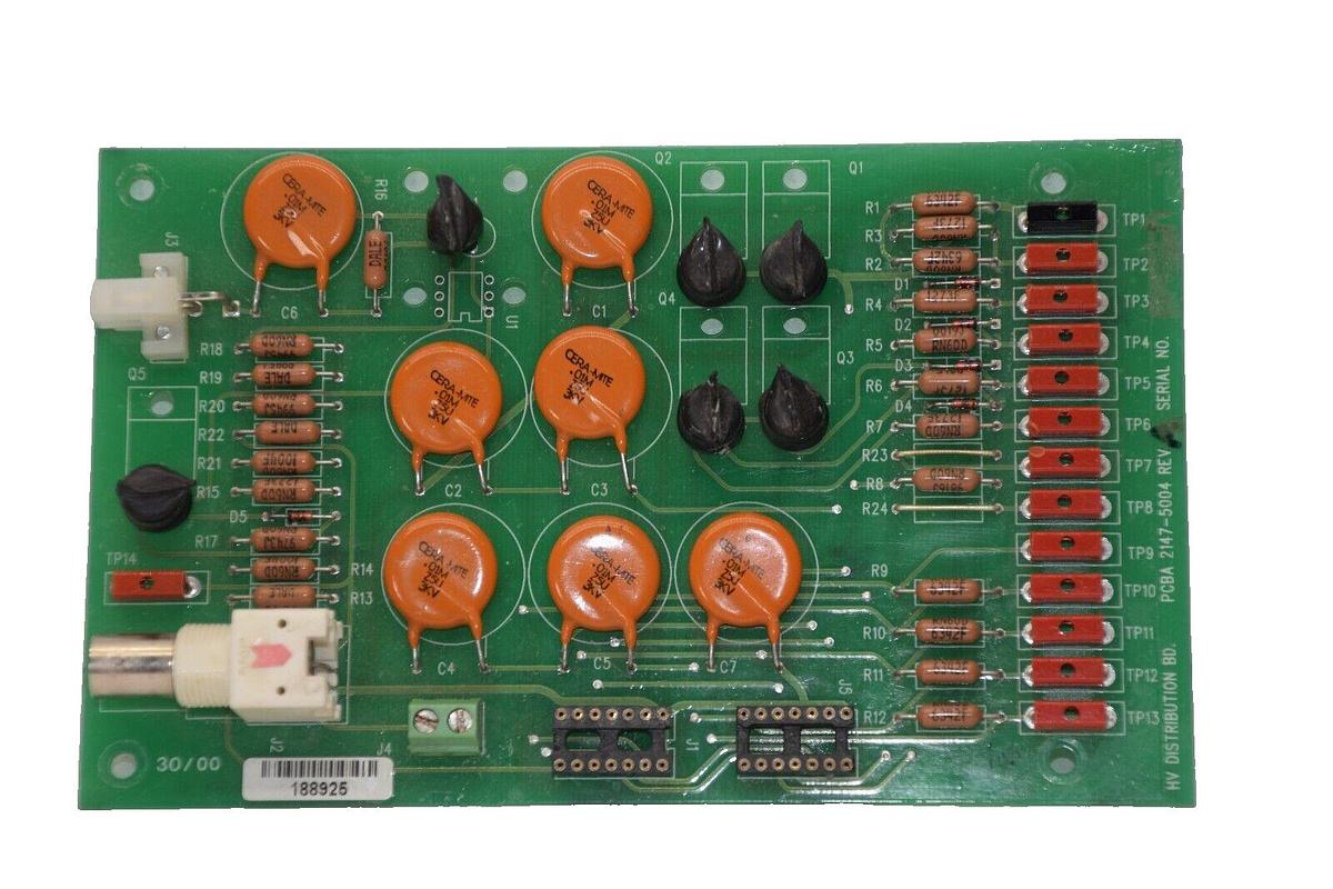 Used ADAC LABORATORIES 2147-5004 21475004 PCBA High Voltage Distribution Card Board