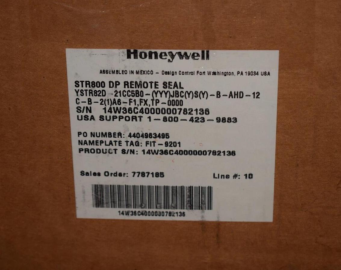 Honeywell STR800 DP Remote Seal ST800 YSTR82D-21CC5B0-(YYY)JBC(Y)S(Y)-B   (NEW)