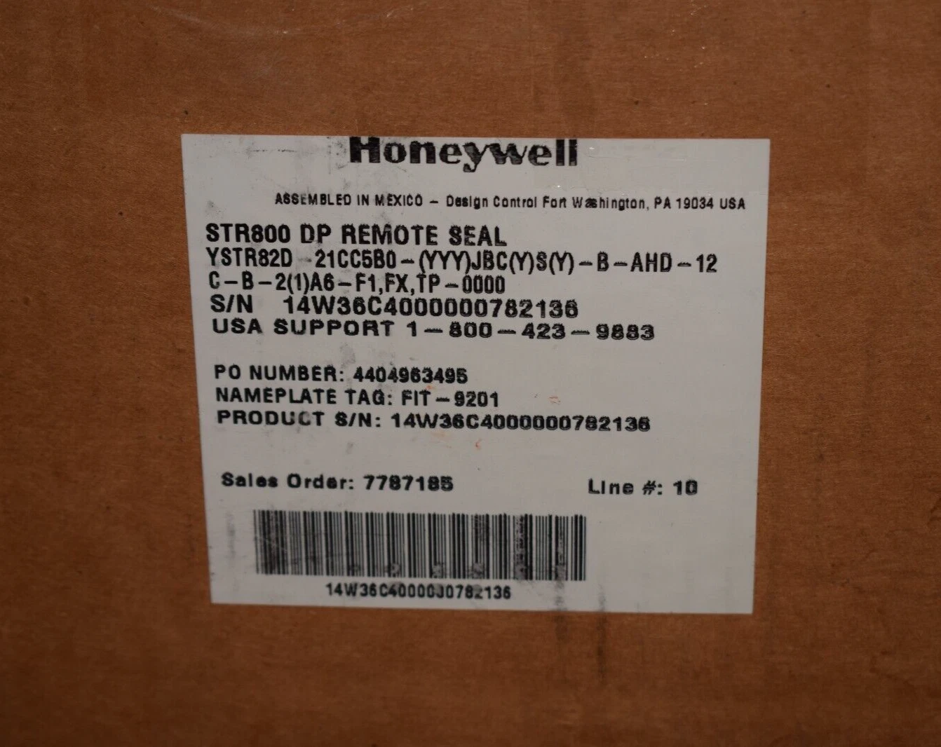 Honeywell STR800 DP Remote Seal ST800 YSTR82D-21CC5B0-(YYY)JBC(Y)S(Y)-B (NEW)