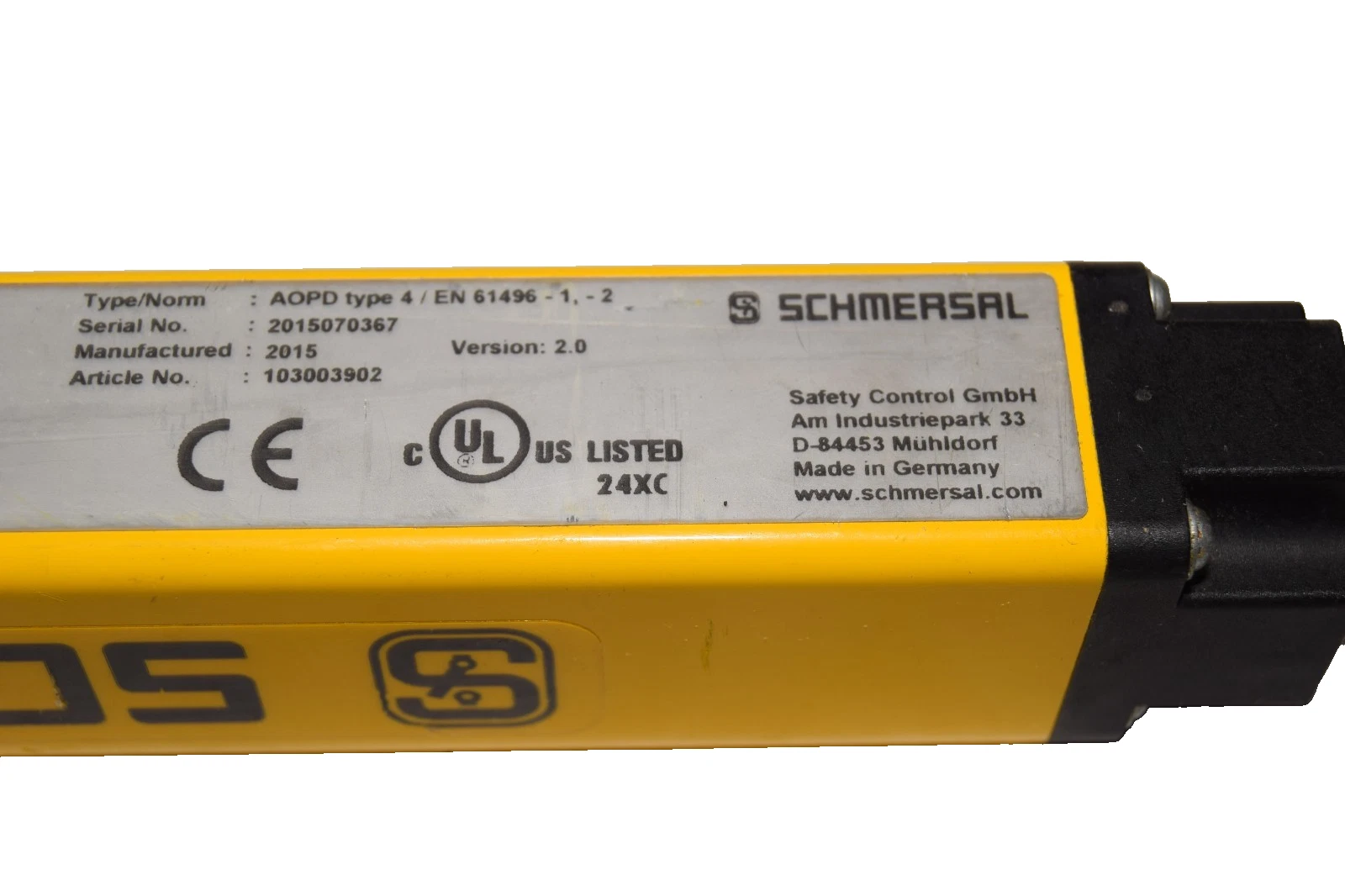 Schmersal Safety Light Curtain SLC440COM-E-0890-14 Emitter 24VDC (New)