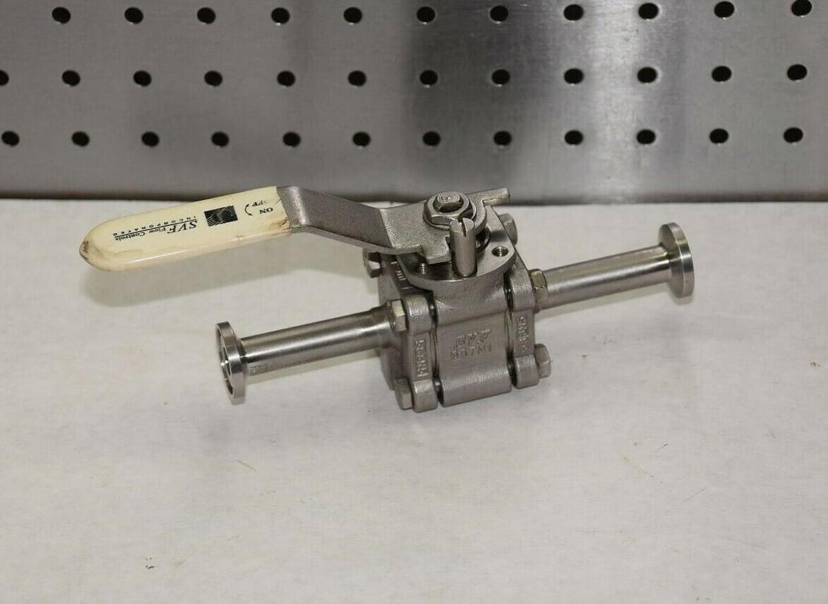 SVF FLOW CONTROLS CF3M 1500 Psi 1/2" Ball Valve SB78888AT Seat PTFE / TFM 316 SS