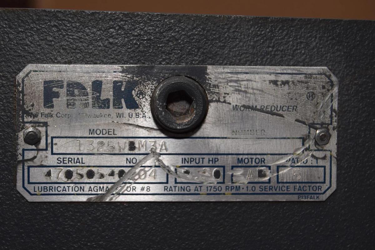 FALK Gearbox Worm Speed Reducer 1325WBM3A 5:1 RIGHT ANGLE (NOS)