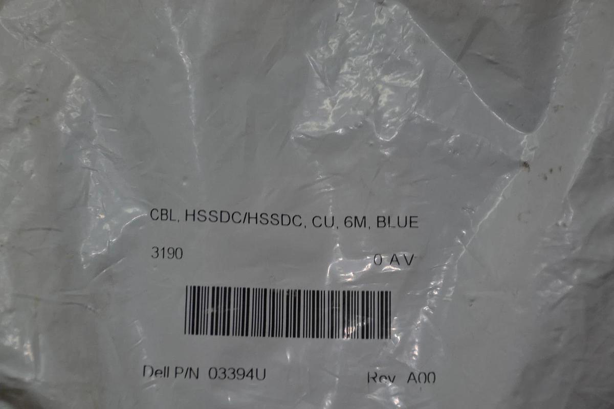 DELL 03394U COPPER FIBER CHANNEL CABLE (BLUE) NEW