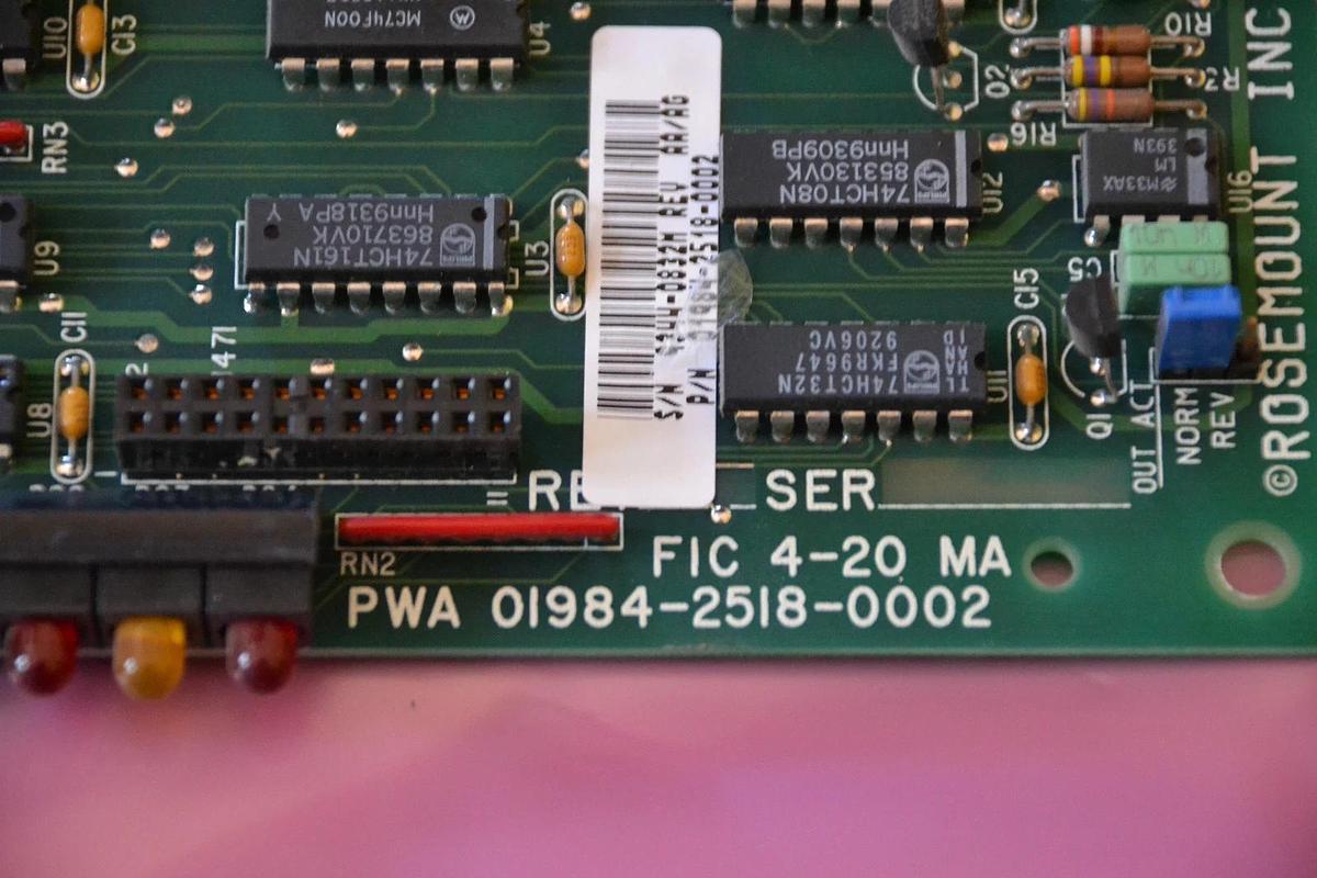 Refurbished FISHER ROSEMOUNT CIRCUIT BOARD PWA 01984-2518-0002 PWA0198425180002 REV. AA/AG