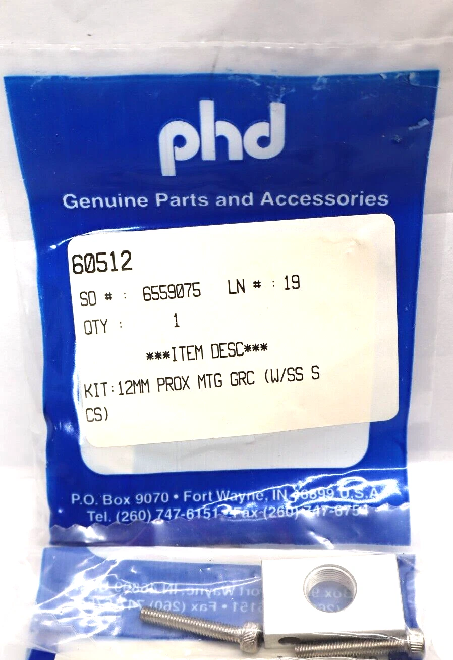 (NEW) PHD 60512 Mounting Kit For Gripper