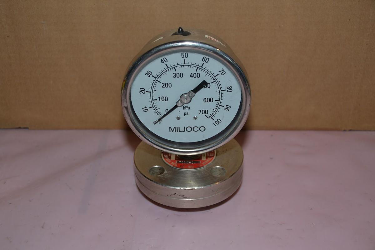 ZAVODA MFG T530-21 T53021 4218 100 PSI LIQUID FILLED PRESSURE GAUGE