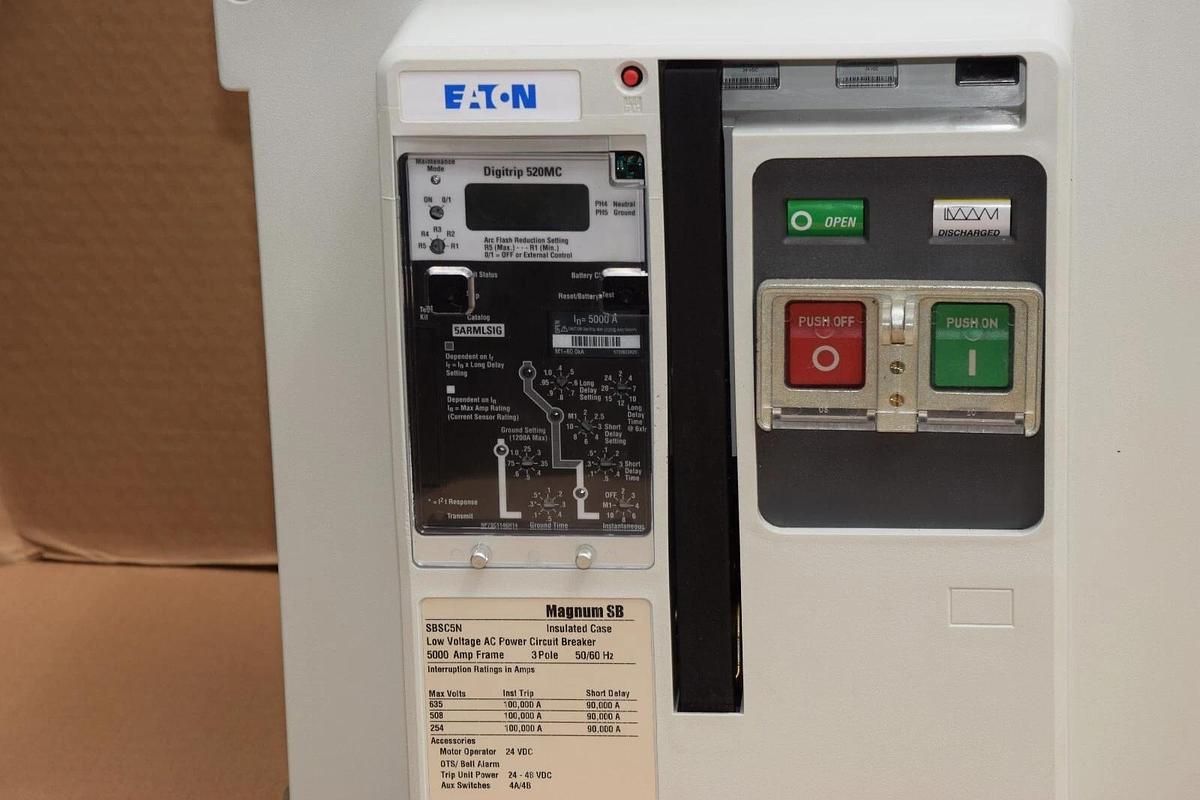 Used EATON Magnum SB SBSC5N Low Volt AC Circ Breaker SBSC5N3HEA 5000 Amp 5000A AS IS