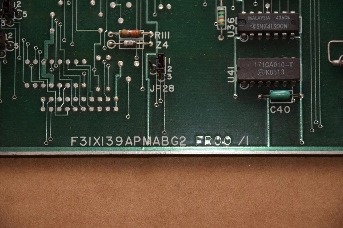Used GENERAL ELECTRIC F31X139APMABG2 531X139APMACG2 MICRO-APPLICATION CARD
