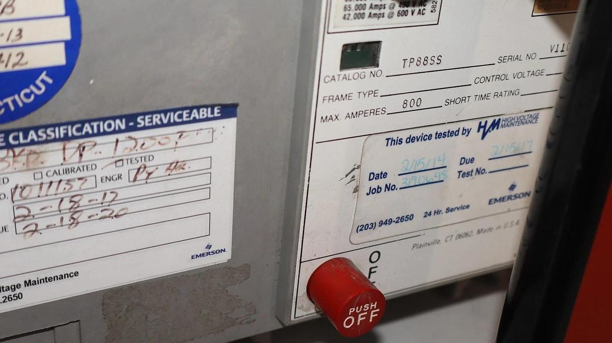 Refurbished GE General Electric Circuit Breaker Power Break 800A 800 Amp TP88SS ETD ETC-12