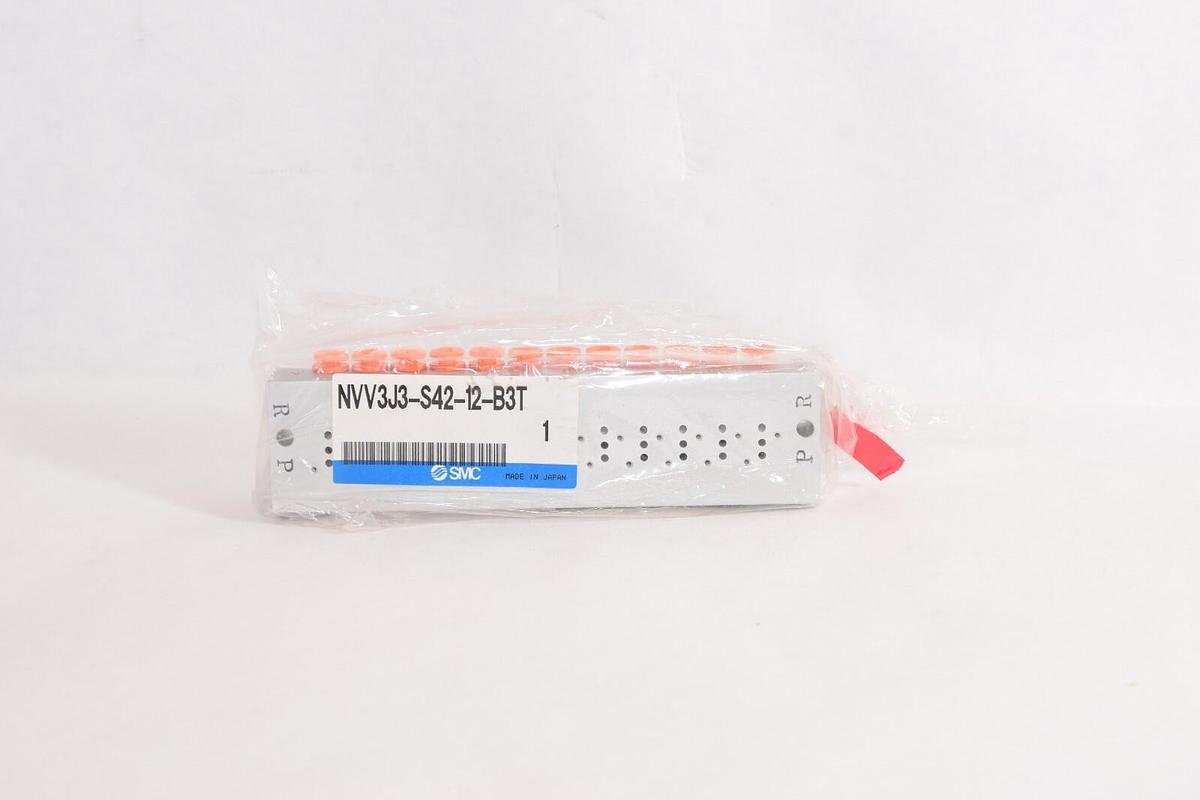 (NEW) SMC NVV3J3-S42-12-B3T NVV3J3S4212B3T Manifold
