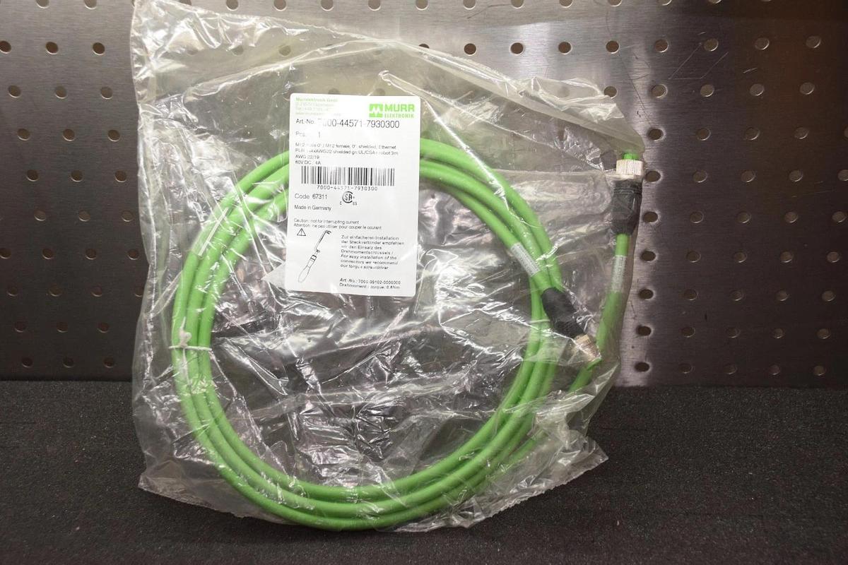 MURR ELEKTRONIK 7000-44571-7930300 7000445717930300 M12  ETHERNET EXT CABLE NEW