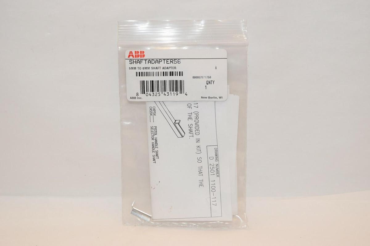 (NEW) ABB ADAPTER56 5mm to 6mm Shaft Adapter Accessory