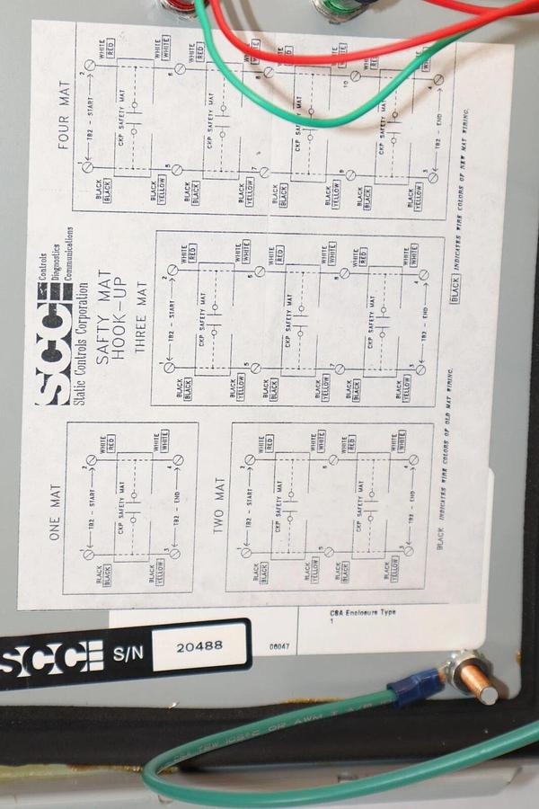 SCC 1308-E-L , CB-1308 Rev C 1-Phase 1/2 A 120V Control Panel (NOS)