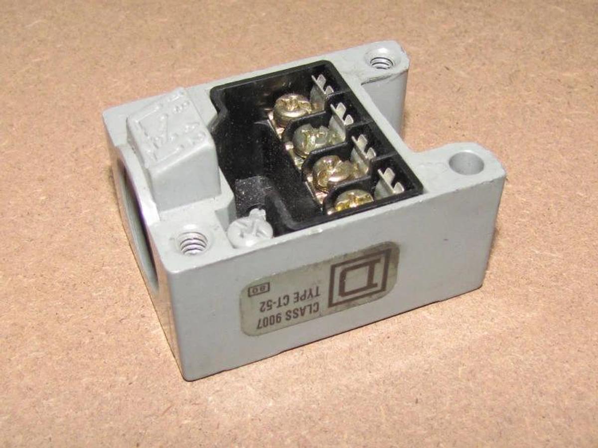 Used Square D Limit Body Block 9007 CT52 9007-CT52 9007CT52