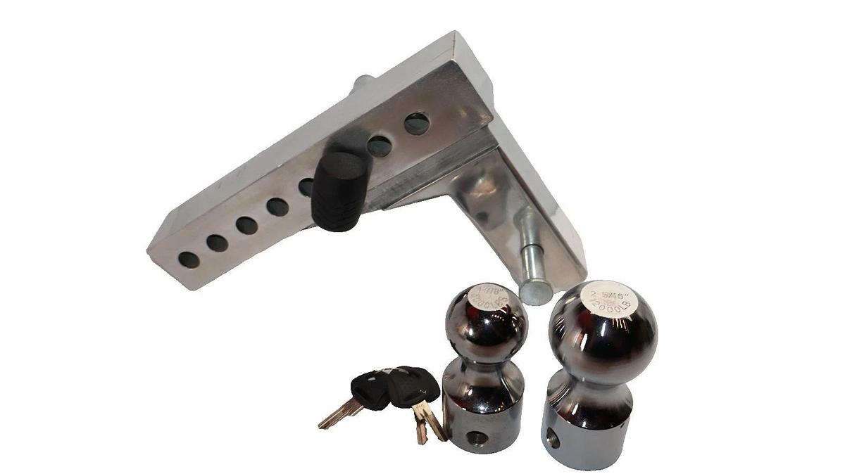 Uriah UT623411 12,000lb 8" Drop Adjustable Ball Mount Hitch 2" "Parts incomplete