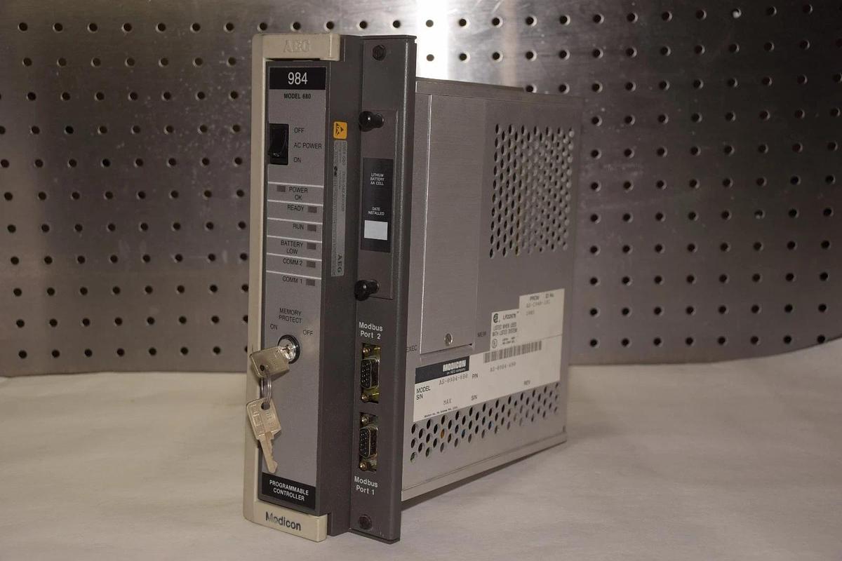 Used Gould PC-0984-680 Controller Module AS-0984-680 w/ M680-008 Memory  mod E680-902