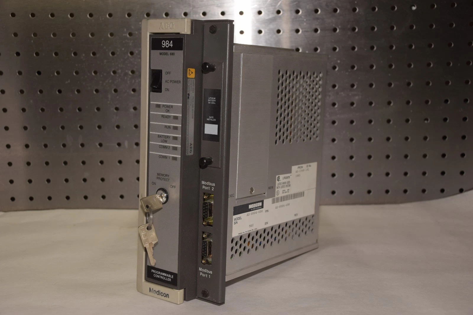 Used Gould PC-0984-680 Controller Module AS-0984-680 w/ M680-008 Memory  mod E680-902