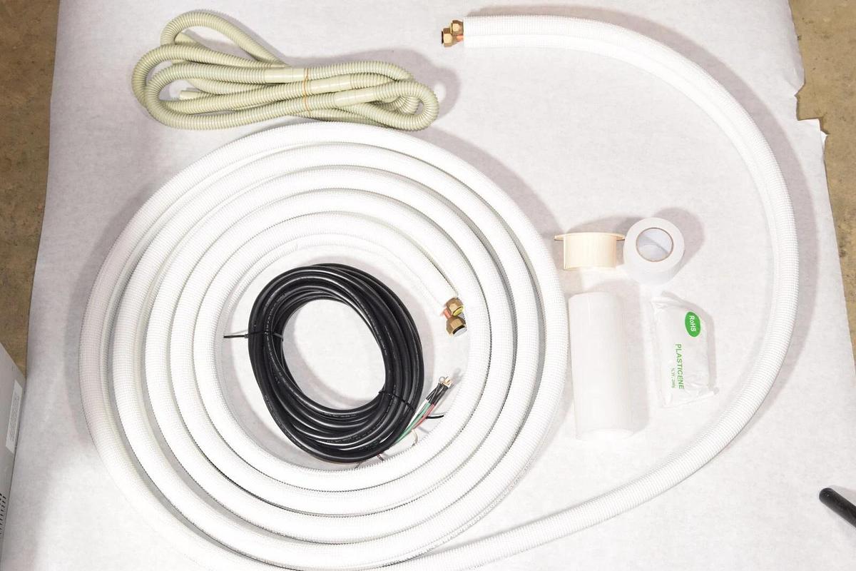 (NEW) COOL BOS7 , JHNBFBA22081228 25' Insulated Copper Tubing With Fittings