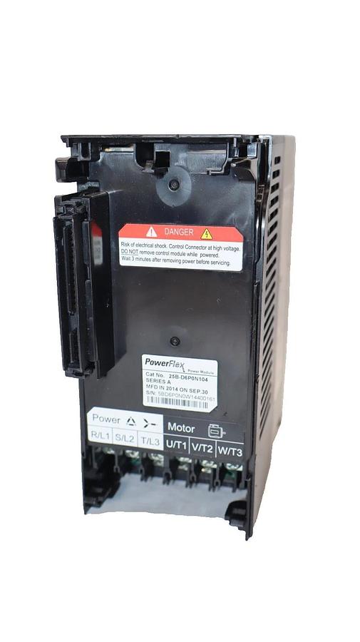 Allen Bradley 25B-D6P0N104 PowerFlex AC Drive *No Face Panel & Front Cover -New