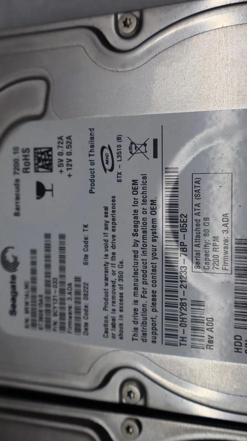 Used (Lot of 10) HDD Hard Drive Big Large Lot - 8 SATA and 2 MOLEX 500gb 160gb 80gb