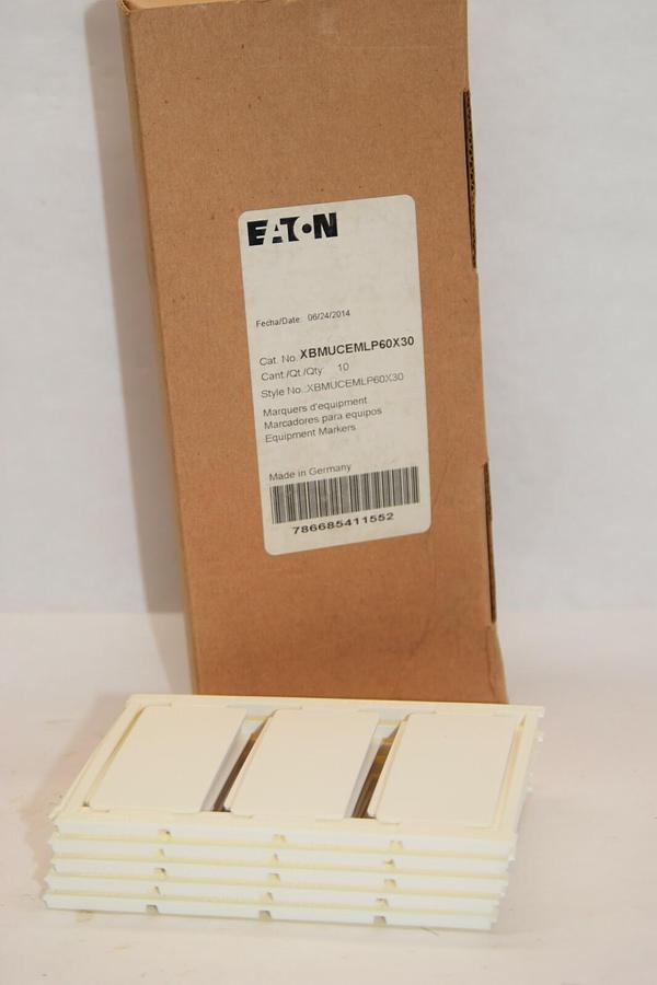 (NEW- Box of 10) EATON CUTLER HAMMER XBMUCEMLP60X30 Marker Card