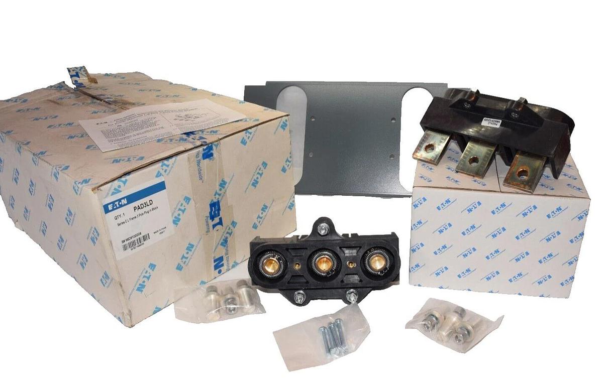 (New) EATON PAD3LD , 68D9102G08 Series C , L Frame 3 Pole Plug In Block