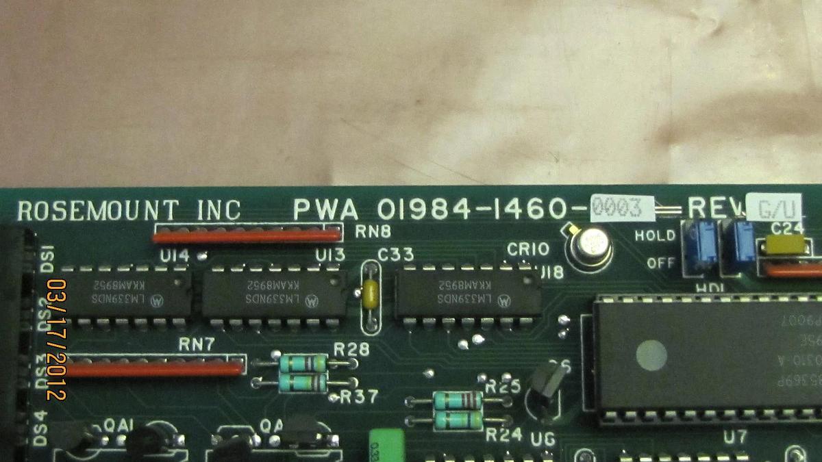 Used FISHER ROSEMOUNT POWER SUPPLY BOARD PWA 01984-1460-0003 0198414600003 REV. G/U