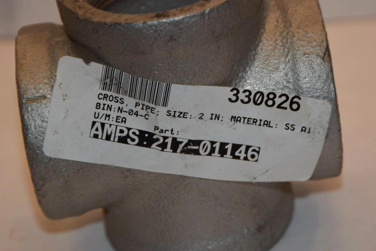 NEW ASP 217-01146 21701146 2" CROSS PIPE STAINLESS STEEL