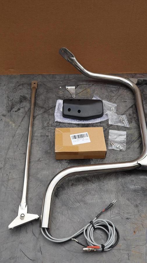 Right Hand Semi Truck Wired Mirror Assembly Cab Door RH Passenger Side (NEW)