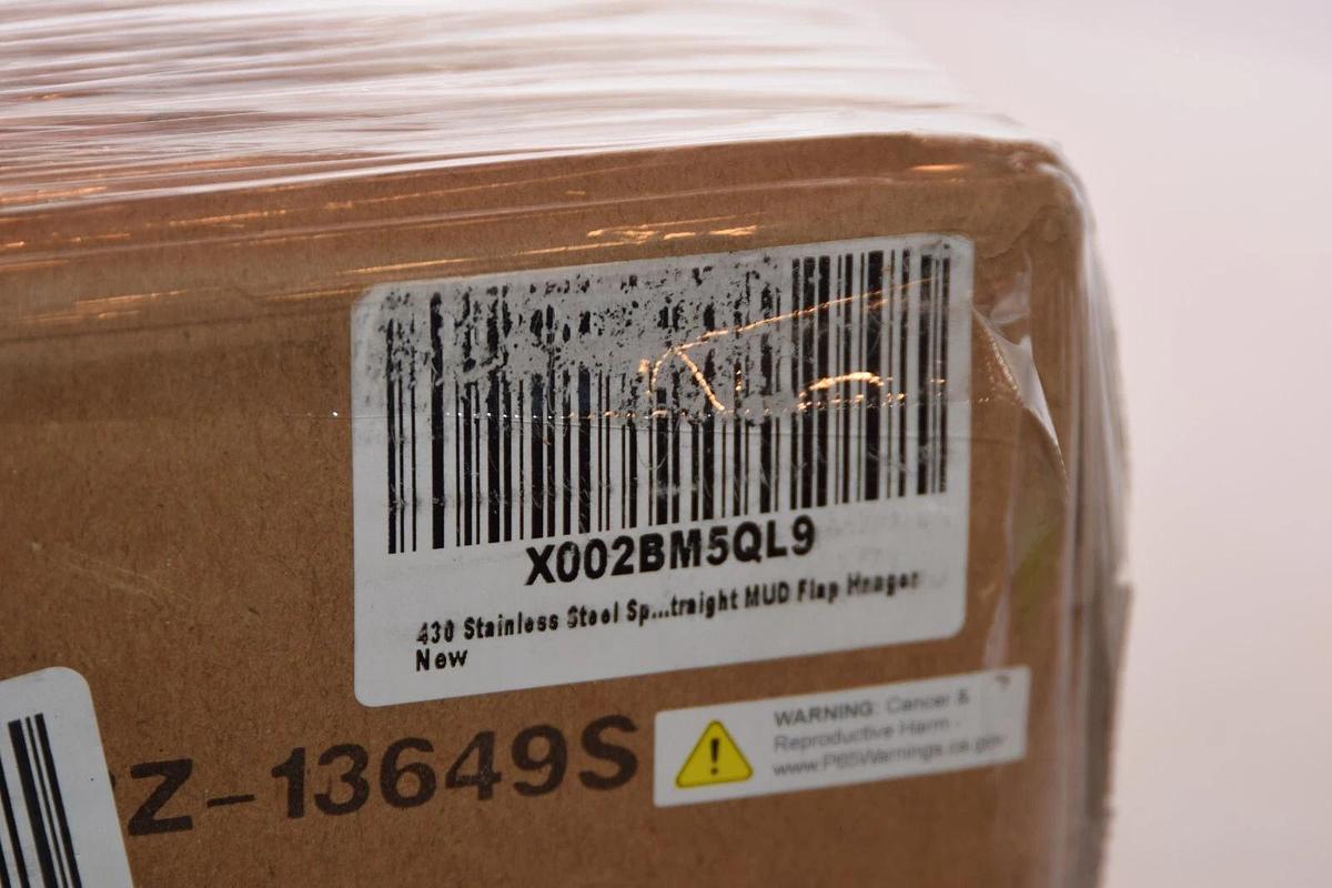 (NEW) TBOZZ X002BM5QL9 Stainless s/s Straight Spring Loaded Mud Flap Hanger