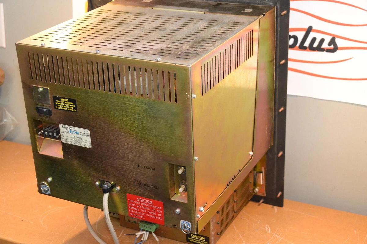Used Eaton IDT PanelMate CRT Module 91-00992-02 w/ Controller 92-00607-02 110/230v