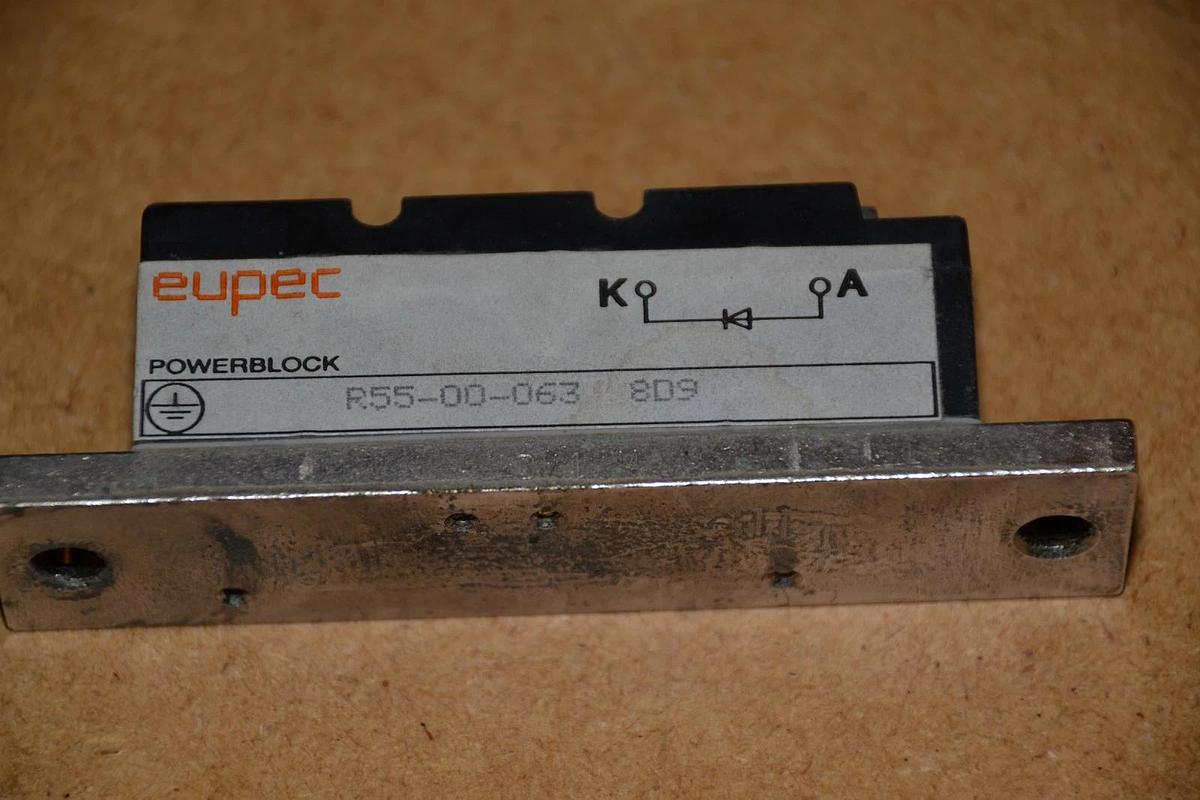 Used EUPEC POWER BLOCK POWERBLOCK R55-00-063 8D9 R5500063 R55000638D9