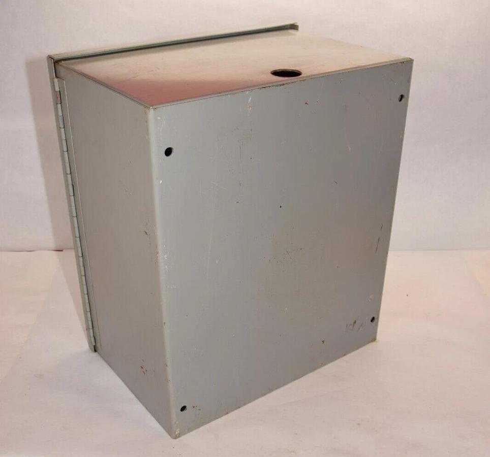 Used WIEGMANN 38248 , 14." x 12" x 8"  Electric Box  Enclosure, with backplate
