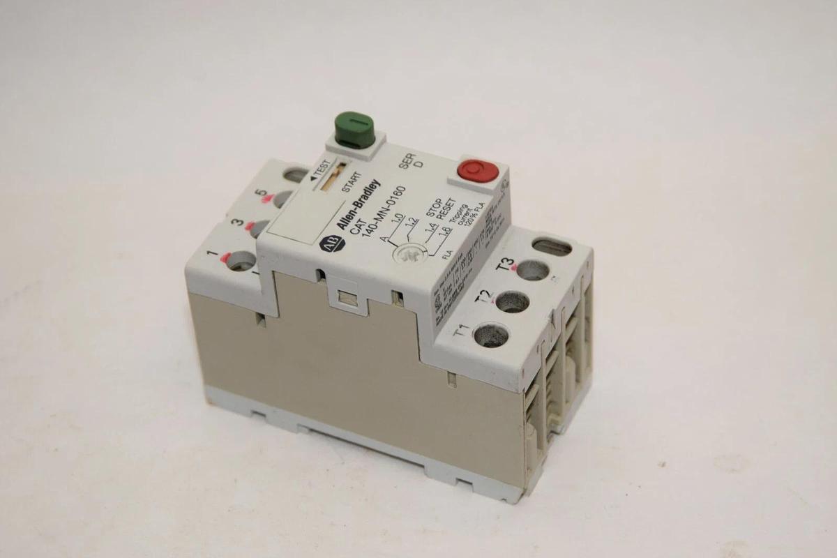 Used ALLEN BRADLEY 140-MN-0160 Series D 1.0-1.6A Manual Motor Starter