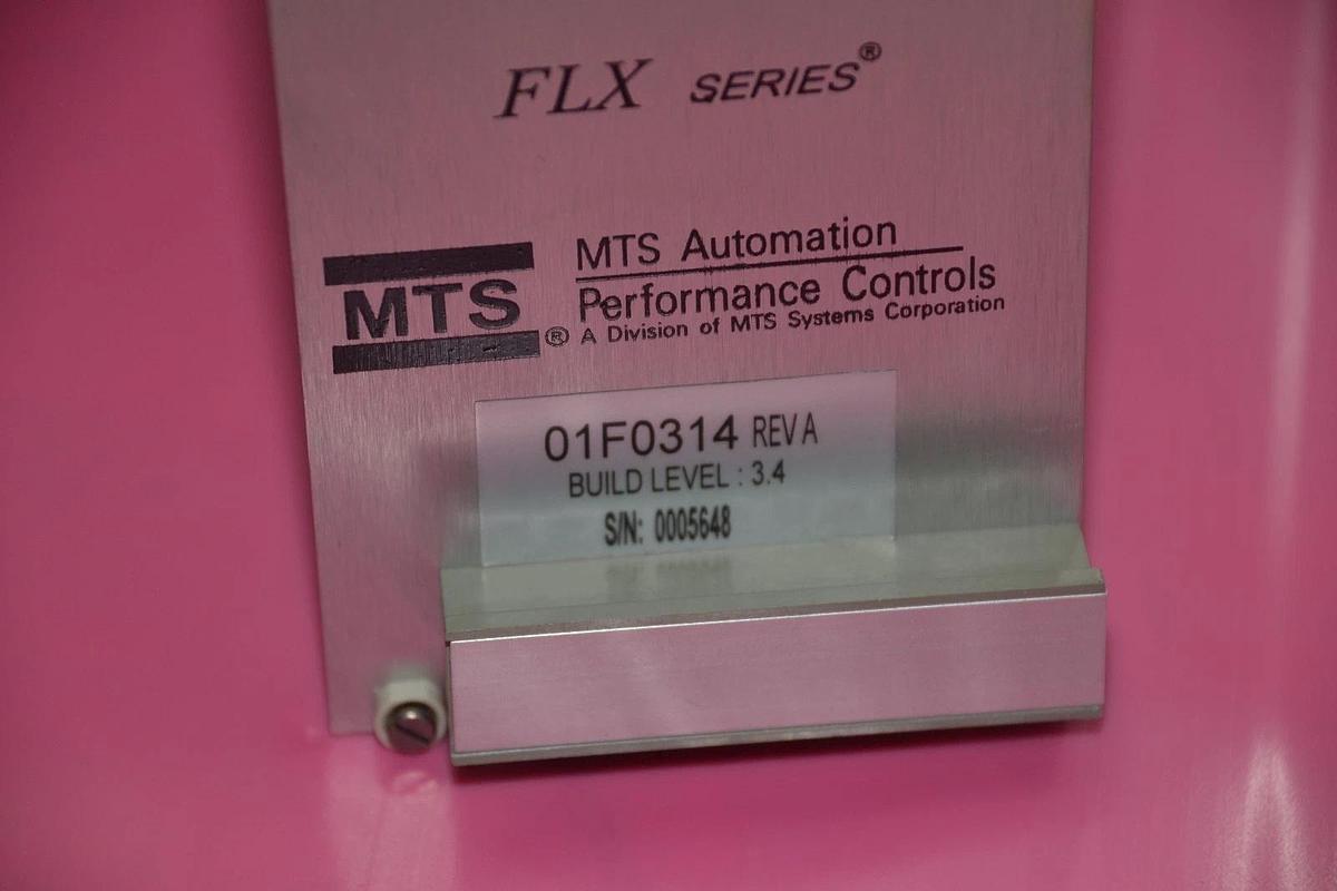 MTS AUTOMATION 01F0314 REV BUILD LEVEL 3.4 FLX SERIES SERVO AMPLIFIER NEW